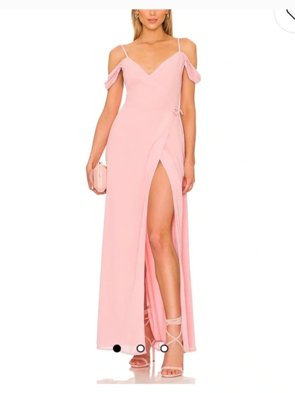 NWT Lovers + Friends The Cassie Gown Pink Maxi Dress Size Small
